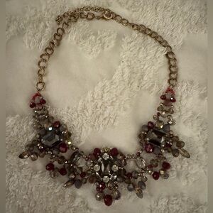 Bronze Beaded Statement Necklace